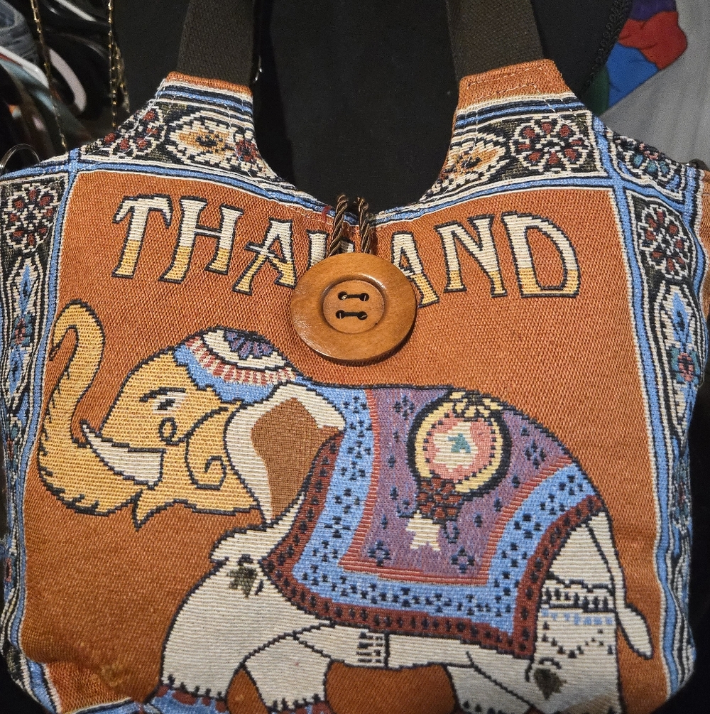 (Various Colors)ELEPHANT tapestry/embrodiered Tote/Crossbody Bag NWT🐘